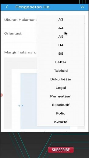 Page Set Up Paper Size in WPS Office #Shorts
