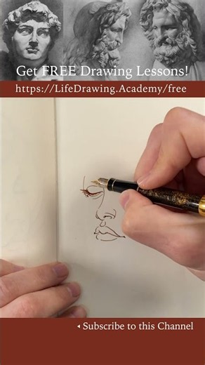https://oldmasters.academy/free - Drawing portraits in pen and ink
