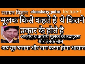 acidic and basic radicals, formula's and their names