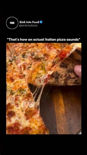 That's how an actual Italian pizza sounds #shorts #food