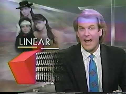 Pop music group Linear on Entertainment Tonight 1990