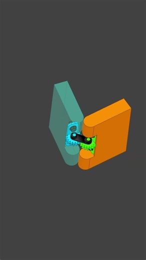 360° Hinge | Smooth Rotational Motion #mechanic #mechanism #engineering