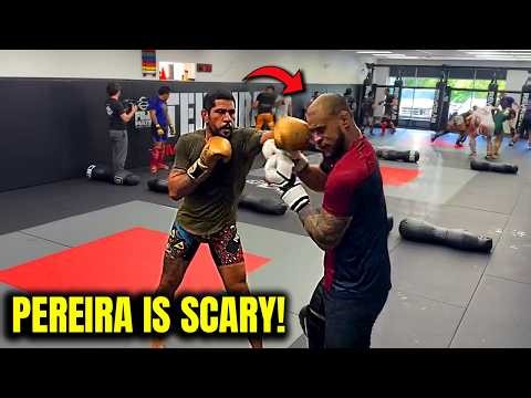 Alex Pereira Goes To WAR With 6'8 MMA MONSTERS *EASY WORK*
