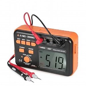 60B+ Digital Insulation Resistance Tester 1000V DC AC 2000m Ohm High Voltage Short Circuit Input Alarm VC60B
