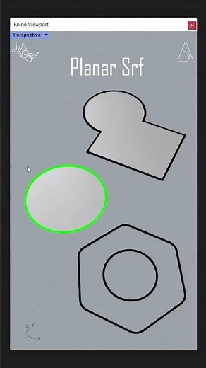Planar Srf | Rhino Tutorial #rhino3d #rhinoceros3d