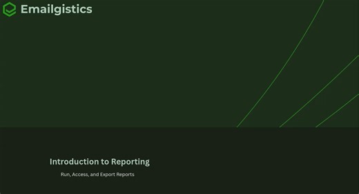 Introduction to Emailgistics Reports