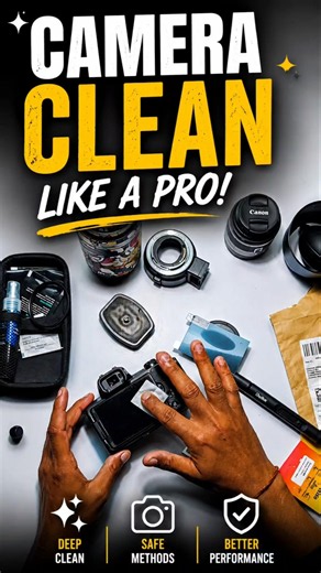 Camera Clean Like a Pro 📸 | Easy DSLR Cleaning Tutorial #Shorts #ytshorts #shorts #canon