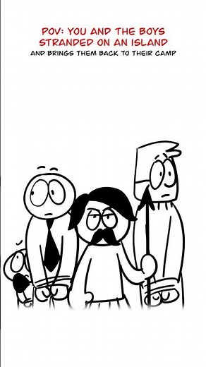 Stranded On An Island 🥲 (Animation Meme) #shorts