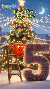 Christmas Counting 1 to 5! | Number Song | Nursery Rhymes 🤩 #kids #learn