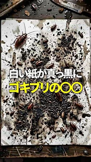 The white paper turned completely black... The culprit was a cockroach's [censored]