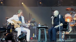 Mike Rutherford joins Phil Collins onstage in Berlin for Follow You Follow Me