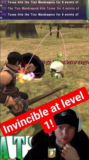 Invincible at level 1 - Unbreakable Crystal Warrior #ffxi #ff11 #finalfantasy