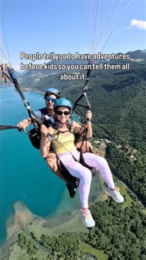 Paragliding in Annecy, France. From just 3 years old kids can do it too!
