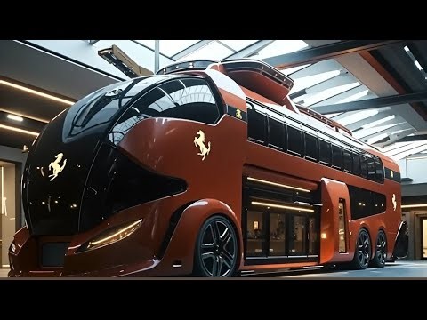 Ferrari’s Futuristic Luxury Bus Concept | A Supercar Turned into a Moving Palace 🚀🔥