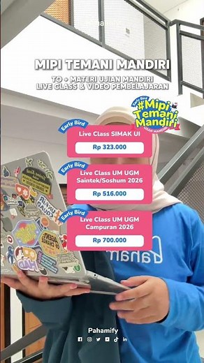 #MipiTemaniMandiri Independent Exam Package: SIMAK UI & UM UGM 2026
