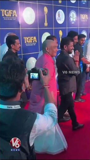 CM Revanth Reddy Entry At Telangana Gaddar Film Awards | TGFA 2026 | V6 News