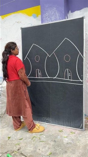 house Drawing easy trick From CCCC #shorts