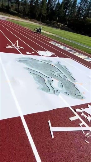 Trinity High School Track Transformation | Red & Grey Wolfpack Reveal🐺 #beforeandafter #track