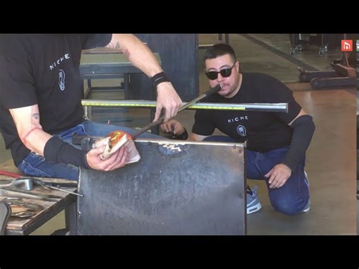 The amazing birth of a hand blown glass - mouth-blown glass