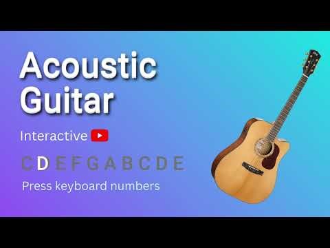 Youtube Acoustic guitar | Play with keyboard numbers