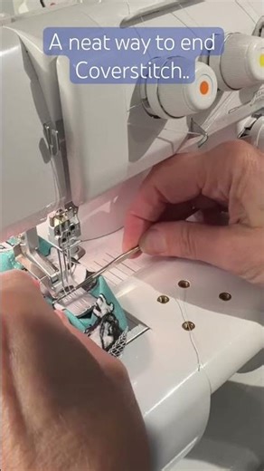 This works for me! How I end my Coverstitch seams easily#coverstitch #babylock#fridaysews