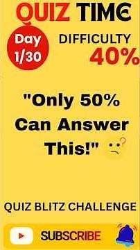 Can You Get 100% On This 🔥 #quiztime #challenge