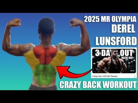 2025 Mr. Olympia Derek Lunsford Last Back Workout🥵🔥