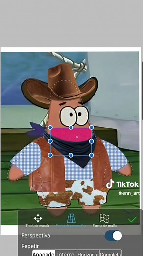 Patrick Star Cowboy Fan Art | SpongeBob Drawing Speedart