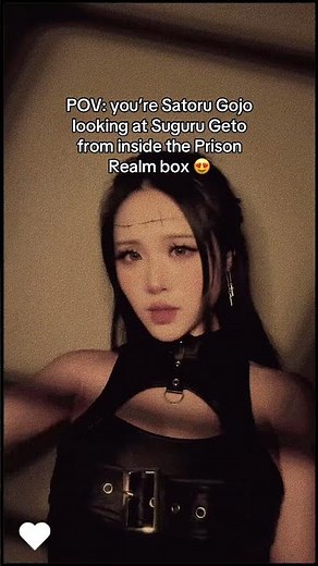 POV: Jujutsu Kaisen Satoru Gojo looking at Suguru Geto from inside the Prism Realm box 😍 (fem Geto)