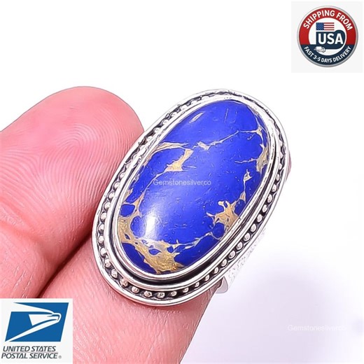 Lapis Lazuli Handmade Ring 925 Sterling Silver September Birthstone Jewelry - Etsy