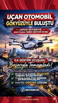 THE FLYING CAR TAKES TO THE SKY #SkyDrive #FlyingCar #Technology #Future #Aviation #Japan