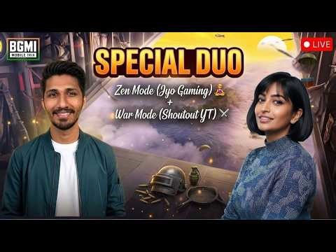 Gameplay with ‪@shoutoutYT‬ BGMI Live #pubg #bgmi #bgmilive #shortsfeed #verticallive #challenge