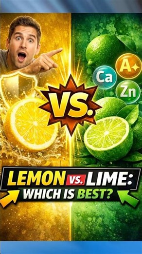 Lemon vs Lime: Which Is Healthier? #lemonvslime#healthtips#nutrition#lemonwater#limebenefits#vitamin