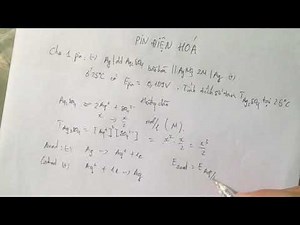 Ứng dụng của pin điện hoá xác định Tích số tan Ag2SO4