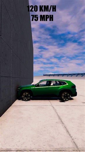 BMW XM speed crash test 🙈