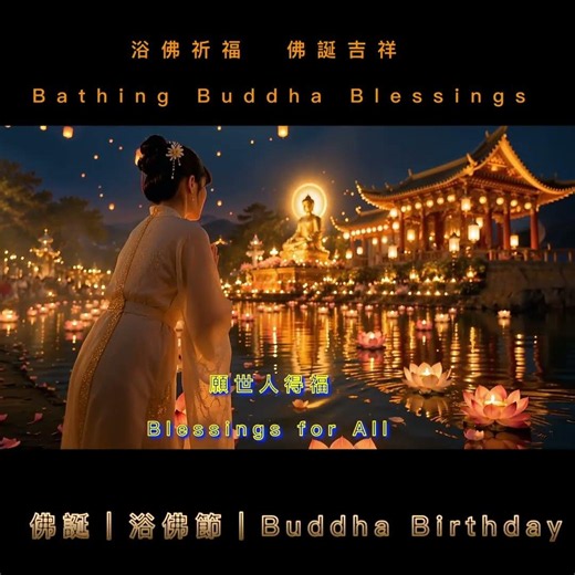 浴佛祈福 🪷 佛誕吉祥 ✨ 南無本師釋迦牟尼佛｜Buddha Birthday Healing Music