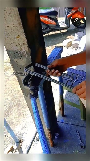 This Worker Shows a Fast Trick to Make Rebar Rings || Builder's ASMR