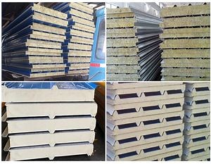 [Hot Item] Insulated Metal PU Roof Panel Poliuretan Polyurethane Sandwich Panel Cold Room PIR Wall Panel