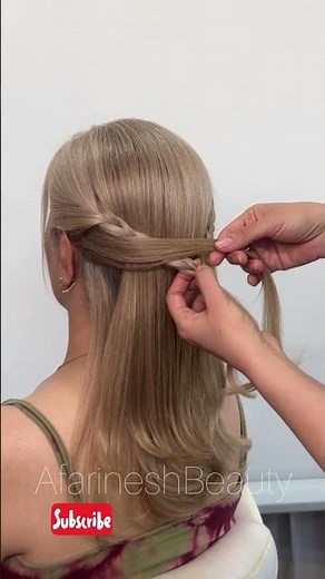 *Gorgeous Twist & Braid Half-Up Hairstyle in Seconds | No Skills Needed!*