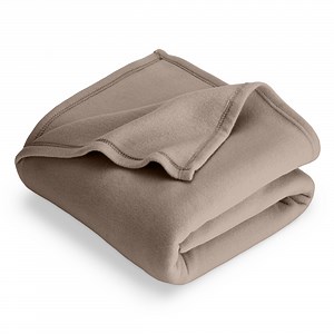 Bare Home Polar Fleece Bed Blanket - Lightweight - Premium Fleece - Throw, Taupe