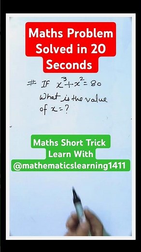 Maths Problem Solved by Short Trick || Short Trick in Maths #maths #viral #mathslover #mathslike