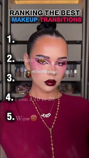 Top Makeup Transitions of The Week🤩 #rank #shortsvideo