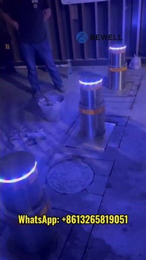 Bewell Automatic Bollards Hydraulic Rising Bollard Electric Custom Automatic Bollard#ElectricBollard