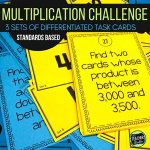 Multidigit Multiplication Math Challenge - Multi Digit Multiplication Enrichment