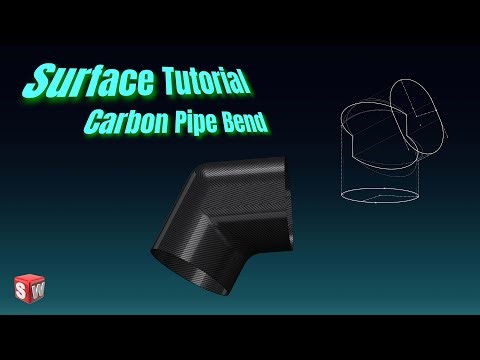 Surface Tutorial - Carbon Pipe Blend in SolidWorks
