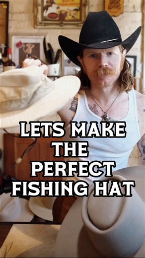 The Perfect hat for fishing! Every day folks call us and say I wanna get A Hat from y’all, but I’m not a cowboy. Let me be clear we make all types of hats. (And you don’t have to be a cowboy to wear a cowboy hat, but that’s a convo for a different day) This is a great example of an outdoors style hat, based on one of our customer’s favorite fishing hats! Stay wild! | Wild Hats