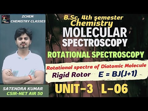 (L6) Rotational Spectra of Diatomic Molecule || Rigid Rotor | Energy of rotational levels #chemistry