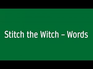 RWI - Green Phonics Story 10 - Stitch the Witch - words