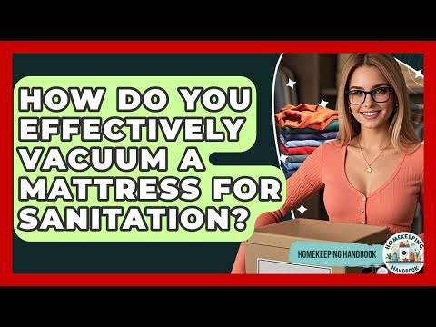 How Do You Effectively Vacuum A Mattress For Sanitation? - Homekeeping Handbook