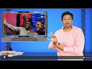 Sign1News goes behind the scenes of democratic debate (ASL - 11.21.19)
